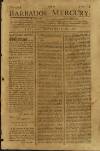 Barbados Mercury Tuesday 18 September 1787 Page 1