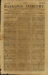 Barbados Mercury Saturday 13 October 1787 Page 1
