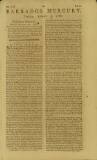 Barbados Mercury Tuesday 08 January 1788 Page 1