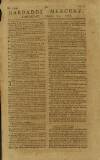 Barbados Mercury Saturday 22 March 1788 Page 1