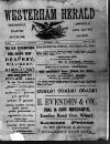 Westerham Herald Wednesday 01 November 1893 Page 1