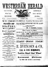 Westerham Herald Thursday 01 November 1894 Page 1