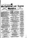 Walthamstow and Leyton Guardian Saturday 07 October 1876 Page 1