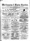 Walthamstow and Leyton Guardian Saturday 23 October 1880 Page 1