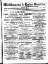 Walthamstow and Leyton Guardian Saturday 26 August 1882 Page 1
