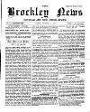 Brockley News, New Cross and Hatcham Review Friday 24 October 1890 Page 1