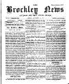 Brockley News, New Cross and Hatcham Review Friday 14 November 1890 Page 1