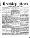 Brockley News, New Cross and Hatcham Review Friday 21 November 1890 Page 1