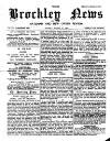 Brockley News, New Cross and Hatcham Review Friday 06 March 1891 Page 1
