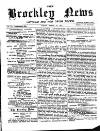 Brockley News, New Cross and Hatcham Review Friday 20 March 1891 Page 1