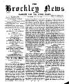 Brockley News, New Cross and Hatcham Review Saturday 11 July 1891 Page 1