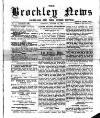 Brockley News, New Cross and Hatcham Review Saturday 29 August 1891 Page 1