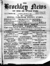Brockley News, New Cross and Hatcham Review Saturday 09 January 1892 Page 1