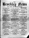 Brockley News, New Cross and Hatcham Review Saturday 23 April 1892 Page 1