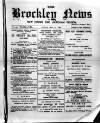 Brockley News, New Cross and Hatcham Review Friday 27 May 1892 Page 1