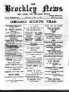 Brockley News, New Cross and Hatcham Review Saturday 12 August 1893 Page 1