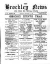 Brockley News, New Cross and Hatcham Review Saturday 09 September 1893 Page 1