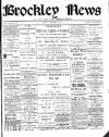 Brockley News, New Cross and Hatcham Review Friday 22 November 1895 Page 1