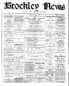 Brockley News, New Cross and Hatcham Review Friday 01 January 1897 Page 1