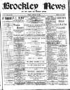Brockley News, New Cross and Hatcham Review Friday 12 January 1900 Page 1