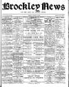 Brockley News, New Cross and Hatcham Review Friday 31 August 1900 Page 1