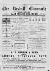 Bexhill-on-Sea Chronicle Saturday 21 September 1889 Page 1