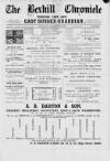 Bexhill-on-Sea Chronicle Saturday 09 November 1889 Page 1