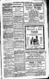 Bexhill-on-Sea Chronicle Saturday 01 November 1913 Page 15