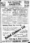 South Gloucestershire Gazette Saturday 01 November 1930 Page 1