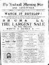 Hucknall Morning Star and Advertiser Friday 25 January 1895 Page 1