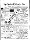 Hucknall Morning Star and Advertiser Friday 09 January 1903 Page 1