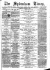 Sydenham Times Tuesday 16 August 1870 Page 1