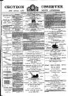 Croydon Observer Thursday 09 October 1884 Page 1