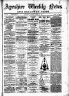 Ayrshire Weekly News and Galloway Press Saturday 30 August 1884 Page 1