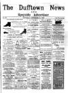 Dufftown News and Speyside Advertiser Saturday 10 September 1898 Page 1