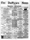 Dufftown News and Speyside Advertiser Saturday 18 November 1899 Page 1