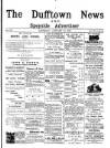Dufftown News and Speyside Advertiser Saturday 13 January 1900 Page 1