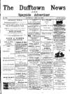 Dufftown News and Speyside Advertiser Saturday 19 May 1900 Page 1