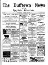 Dufftown News and Speyside Advertiser Saturday 25 August 1900 Page 1