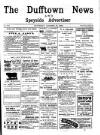 Dufftown News and Speyside Advertiser Saturday 27 October 1900 Page 1