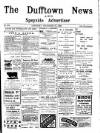 Dufftown News and Speyside Advertiser Saturday 22 December 1900 Page 1