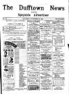 Dufftown News and Speyside Advertiser Saturday 16 November 1901 Page 1