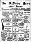 Dufftown News and Speyside Advertiser Saturday 01 November 1913 Page 1