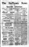 Dufftown News and Speyside Advertiser Saturday 12 February 1921 Page 1