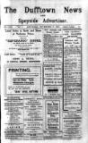 Dufftown News and Speyside Advertiser Saturday 19 November 1921 Page 1