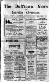 Dufftown News and Speyside Advertiser Saturday 14 January 1922 Page 1
