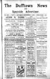 Dufftown News and Speyside Advertiser Saturday 02 September 1922 Page 1