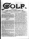 Golf Friday 06 January 1899 Page 1