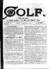 Golf Friday 24 February 1899 Page 1