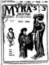 Myra's Journal of Dress and Fashion Sunday 01 November 1908 Page 1